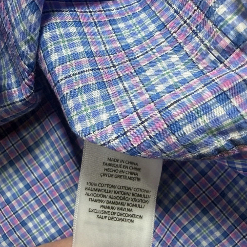 Polo Ralph Lauren Long‎ Sleeved Plaid Casual Button Up Shirt Men's Medium